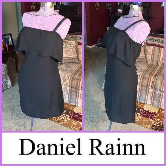 NEW✨Daniel Rainn DR2 One Shoulder Black Dress,XS👗 - Picture 1 of 7